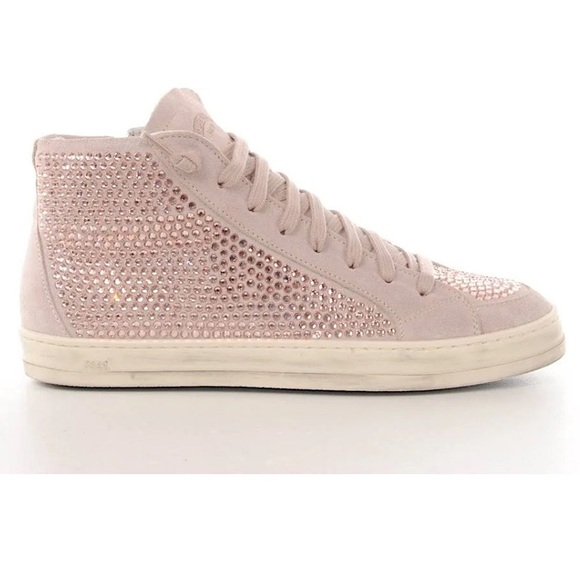 P448 pink jeweled sneakers